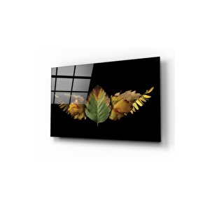 Yapraklar Cam Tablo 50x70 cm