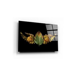 Yapraklar Cam Tablo 50x70 cm