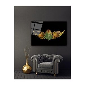Yapraklar Cam Tablo 50x70 cm