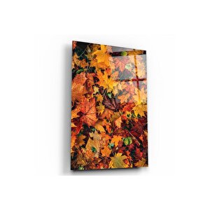 Yapraklar Cam Tablo 50x70 cm
