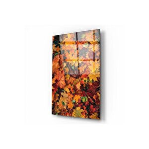 Yapraklar Cam Tablo 50x70 cm