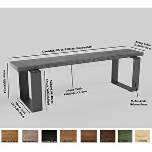 Masif Ağaç Bank 90 cm