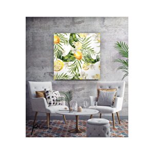 Limon Ağacı Cam Tablo 50x50 cm
