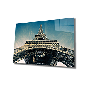 Paris Eyfel Kulesi Cam Tablo Eiffel 90x60 cm