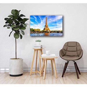 Paris Eyfel Kulesi Cam Tablo 36x23 cm