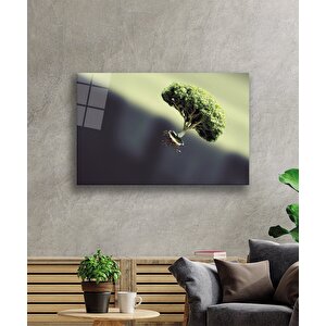 İllüstrasyon Ağaç Cam Tablo Illustration Tree 50x70 cm