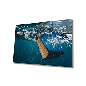 Suda Kitap Cam Tablo A Book In Water 90x60 cm