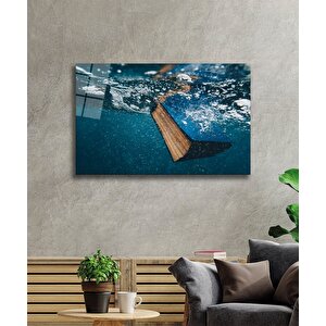 Suda Kitap Cam Tablo A Book In Water 50x70 cm