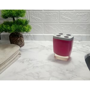 Diş Fırçalık Gri Pembe Poliresin