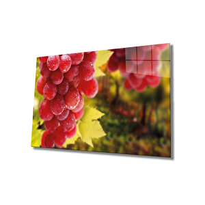 Üzüm Meyve Cam Tablo Grape Art 50x70 cm