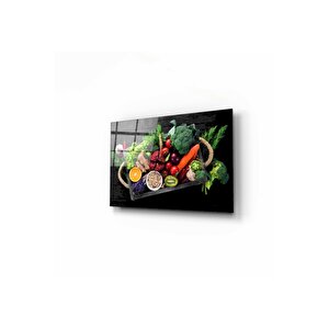 Meyve Ve Sebzeler Cam Tablo 50x70 cm