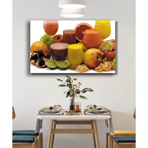 Meyveler Meyve Suyu Mutfak Cam Tablo 50x70 cm