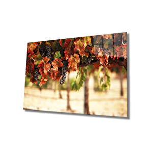 Üzüm Meyve Cam Tablo Grape Art 110x70 cm