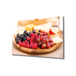 Meyve Tabağı Cam Tablo Fruits 36x23 cm