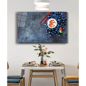 Meyve Cam Tablo Fruits Strawberries 36x23 cm