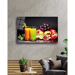 Meyveler Cam Tablo Fruits 36x23 cm