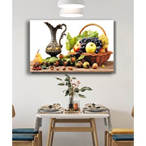 Sepette Meyveler Natürmort Mutfak 110x70 cm