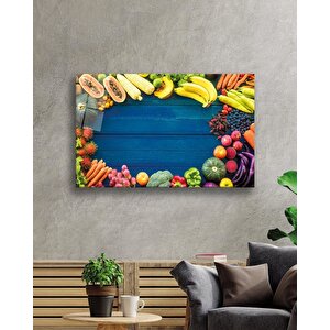 Meyveler Cam Tablo Fruits 36x23 cm