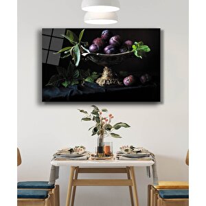 Sunum Tabağında Meyveler Natürtmort Mutfak 50x70 cm