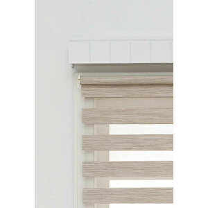 Sütlü Kahve Bambu Stor Zebra Perde 110 X 200 110x200 cm