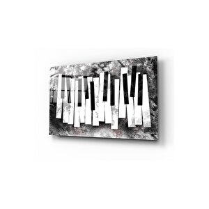 Piyano Tuşları Cam Tablo