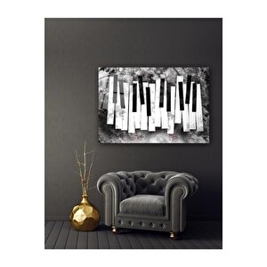 Piyano Tuşları Cam Tablo 60x90 cm