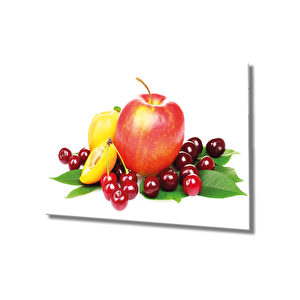Meyveler Cam Tablo Fruits 50x70 cm
