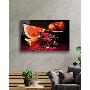 Meyveler Cam Tablo Fruits 50x70 cm