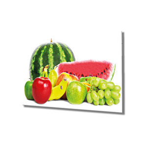 Meyveler Cam Tablo Fruits 50x70 cm