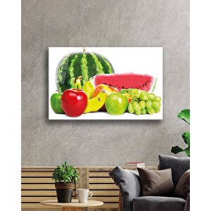 Meyveler Cam Tablo Fruits 50x70 cm