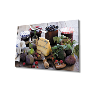 Meyveler Cam Tablofruits 36x23 cm