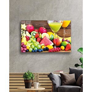 Meyveler Cam Tablo Fruits 50x70 cm