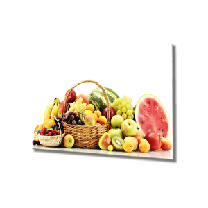Meyveler Cam Tablo Fruits 50x70 cm