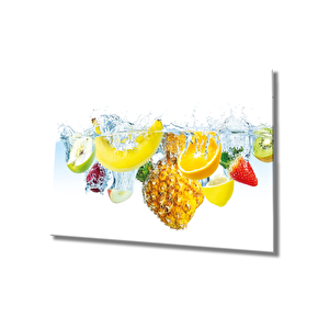 Meyveler Cam Tablo Fruits 36x23 cm