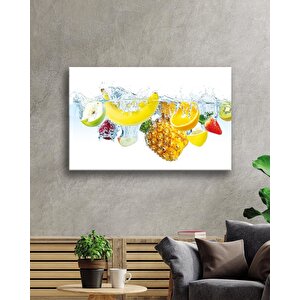 Meyveler Cam Tablo Fruits 36x23 cm