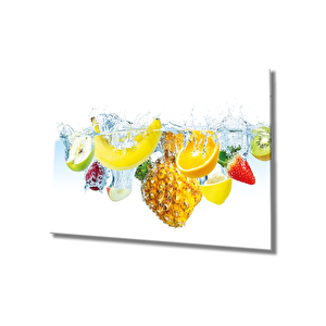 Meyveler Cam Tablo Fruits 110x70 cm