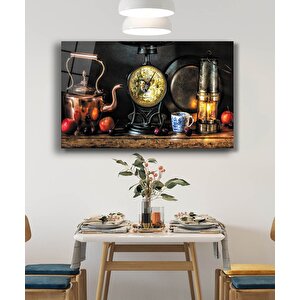 Obje Eşya Meyvenatürmort Cam Tablo 36x23 cm