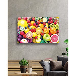 Meyveler Cam Tablo Fruits 50x70 cm
