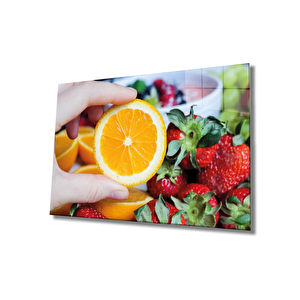Portakal Cam Tablo Orange 36x23 cm