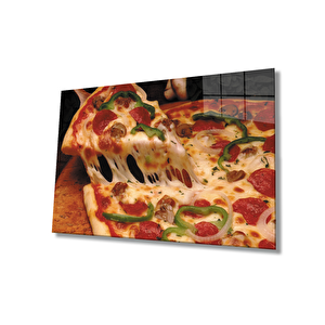 Pizza Cam Tablo Pizza 90x60 cm