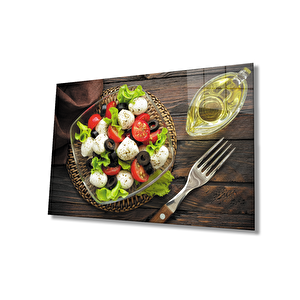 Salata Mutfak Cam Tablo Salad Kitchen 36x23 cm