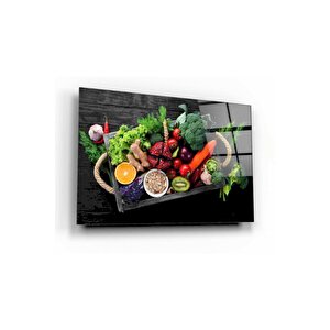 Sebzeler Cam Tablo 50x70 cm