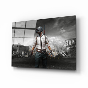 Pubg Erkek Cam Tablo 50x70 cm