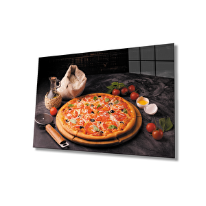 Pizza Cam Tablo Pizza 36x23 cm
