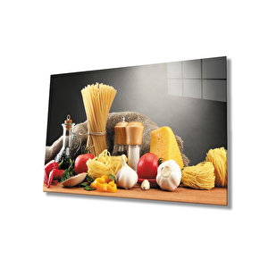 Makarna Sebze Besinler Mutfak Pasta 50x70 cm