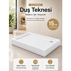 Akrilik Kare Ve Dikdörtgen Duş Tekneleri 80x80 cm