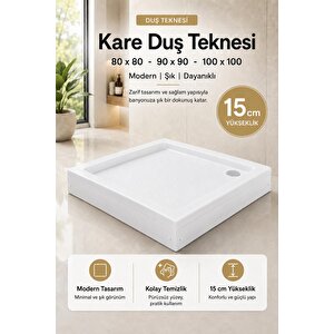 Akrilik Kare Ve Dikdörtgen Duş Tekneleri 80x120 cm