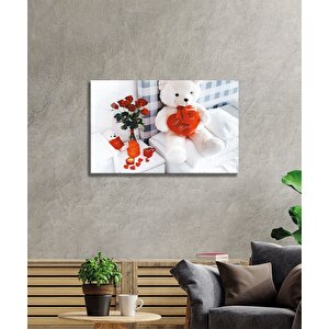 Ayıcık Cam Tablo 36x23 cm