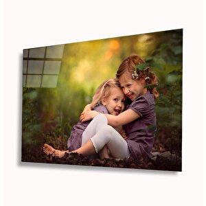 Arkadaş Çocuklar Cam Tablo 36x23 cm