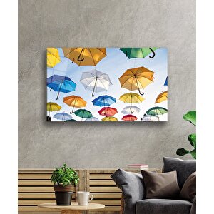 Şemsiyeler Cam Tablo 90x60 cm